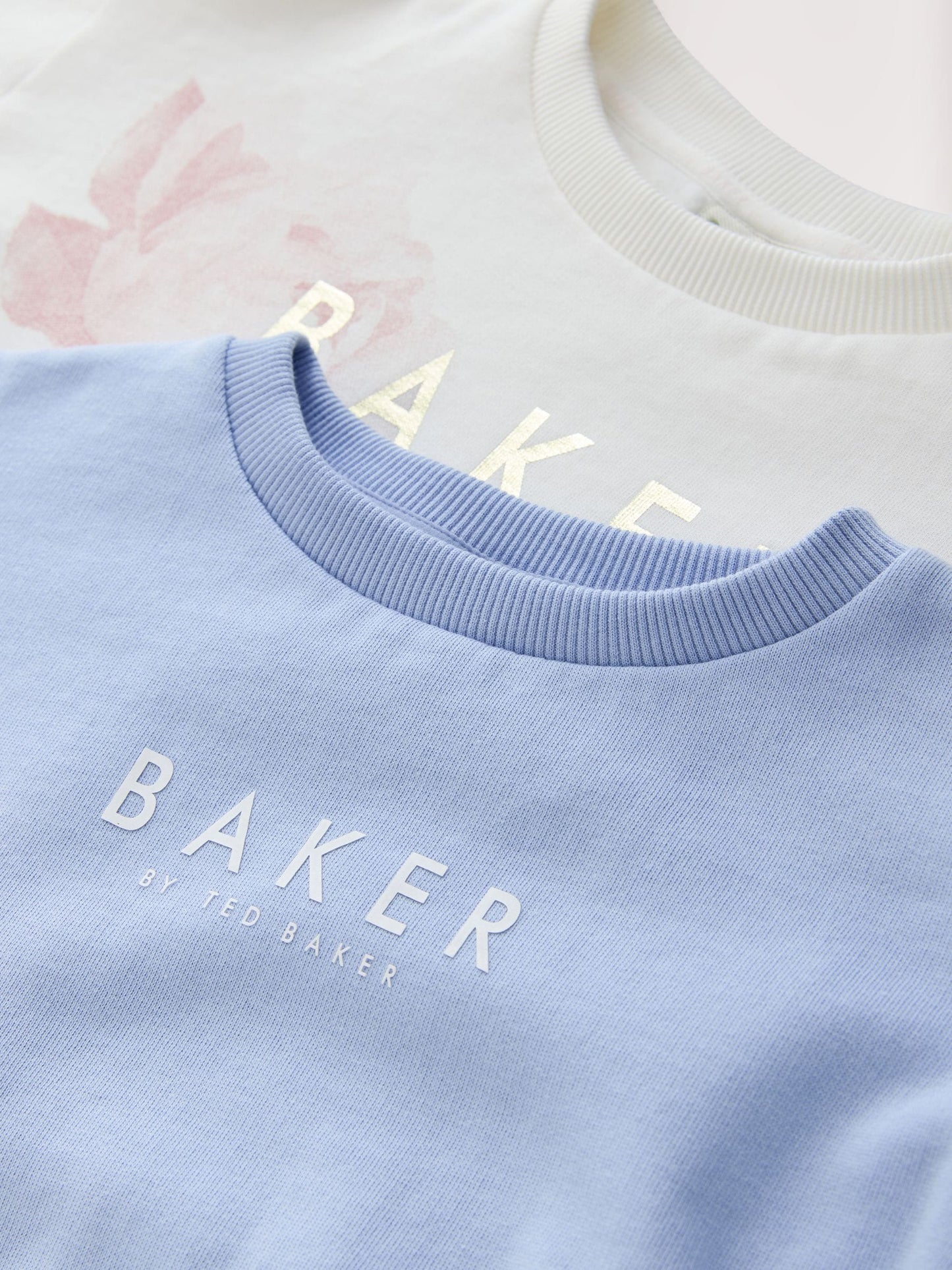 Baker by Ted Baker Blue/White Floral Graphic Sweat Tops 2 Pack image 5