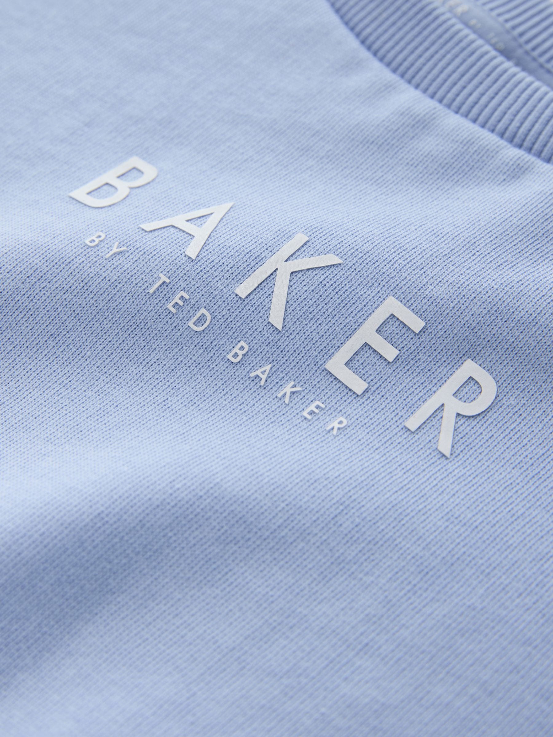 Baker by Ted Baker Blue/White Floral Graphic Sweat Tops 2 Pack image 6