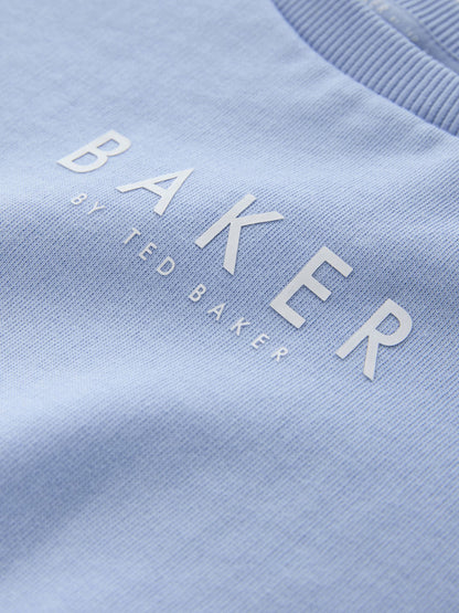 Baker by Ted Baker Blue/White Floral Graphic Sweat Tops 2 Pack image 6
