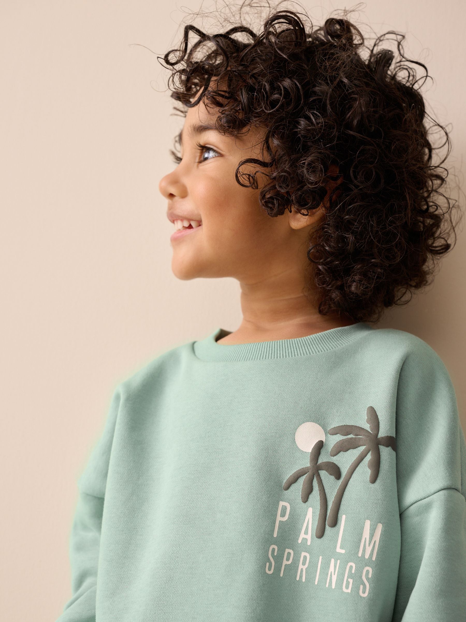 Sage Green Crew Neck Sweatshirt and Leggings Set (3mths-7yrs) image 3