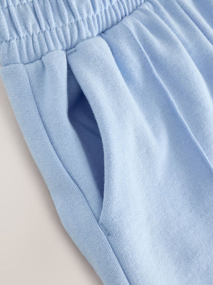 Baker by Ted Baker Blue/White Sweat Shorts 2 Pack image 6