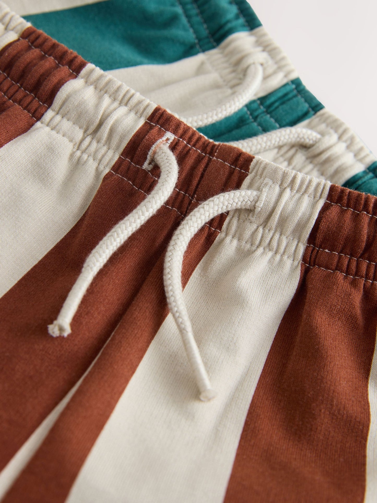 Rust Brown and Teal Crew Neck Sweatshirt and Shorts 2 Pack Set (3mths-7yrs) image 8
