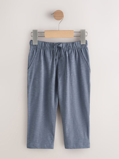 Rust Stripe Tan Brown And Grey Stripe Joggers 3 Pack (3mths-7yrs) image 2