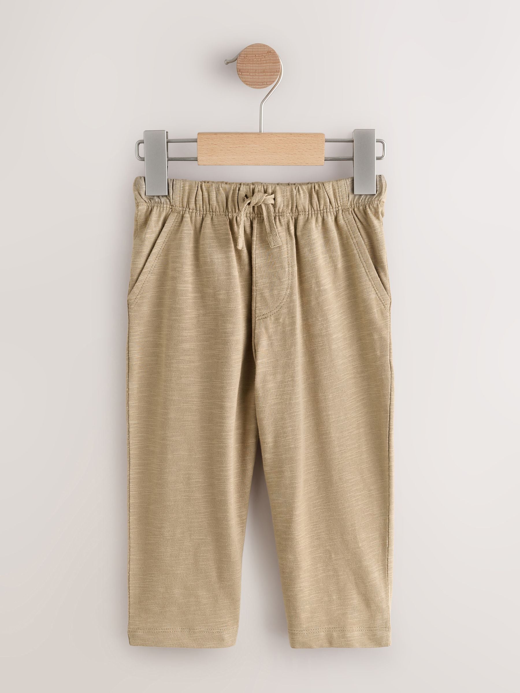 Rust Stripe Tan Brown And Grey Stripe Joggers 3 Pack (3mths-7yrs) image 3