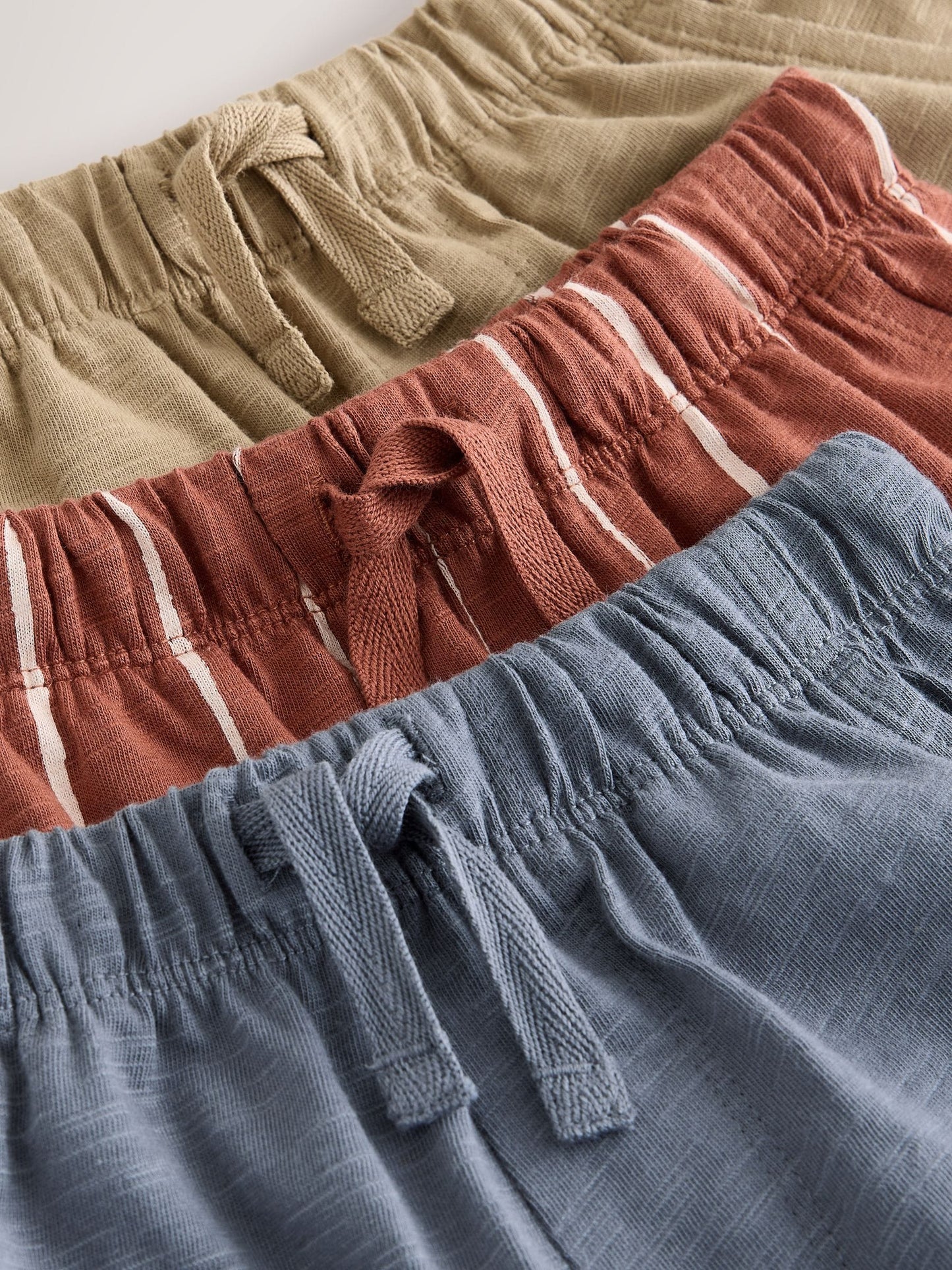 Rust Stripe Tan Brown And Grey Stripe Joggers 3 Pack (3mths-7yrs) image 6