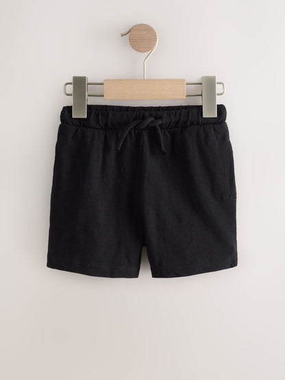 Dsiney Kidz - Black/Grey/Navy Blue Textured Shorts 3 Pack (3mths-7yrs) image 2