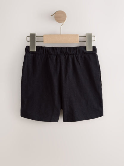 Dsiney Kidz - Black/Grey/Navy Blue Textured Shorts 3 Pack (3mths-7yrs) image 5