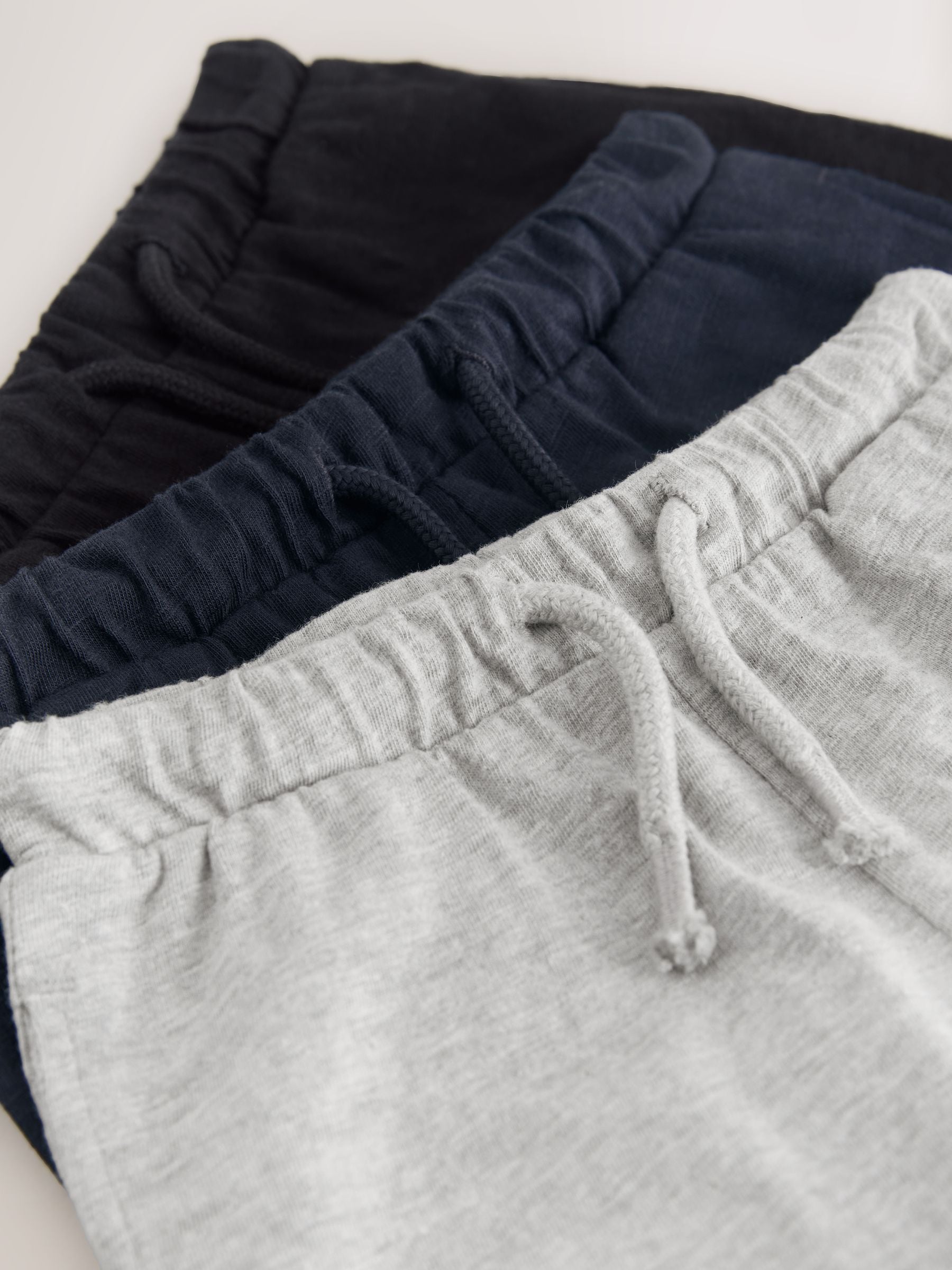 Dsiney Kidz - Black/Grey/Navy Blue Textured Shorts 3 Pack (3mths-7yrs) image 7