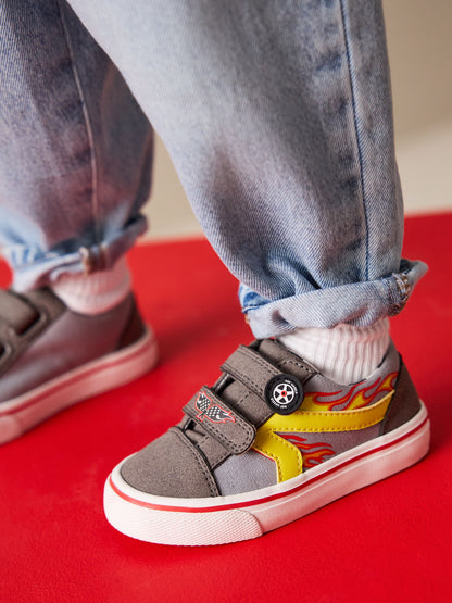 Grey Hot Wheels Touch Fastening Trainers image 3