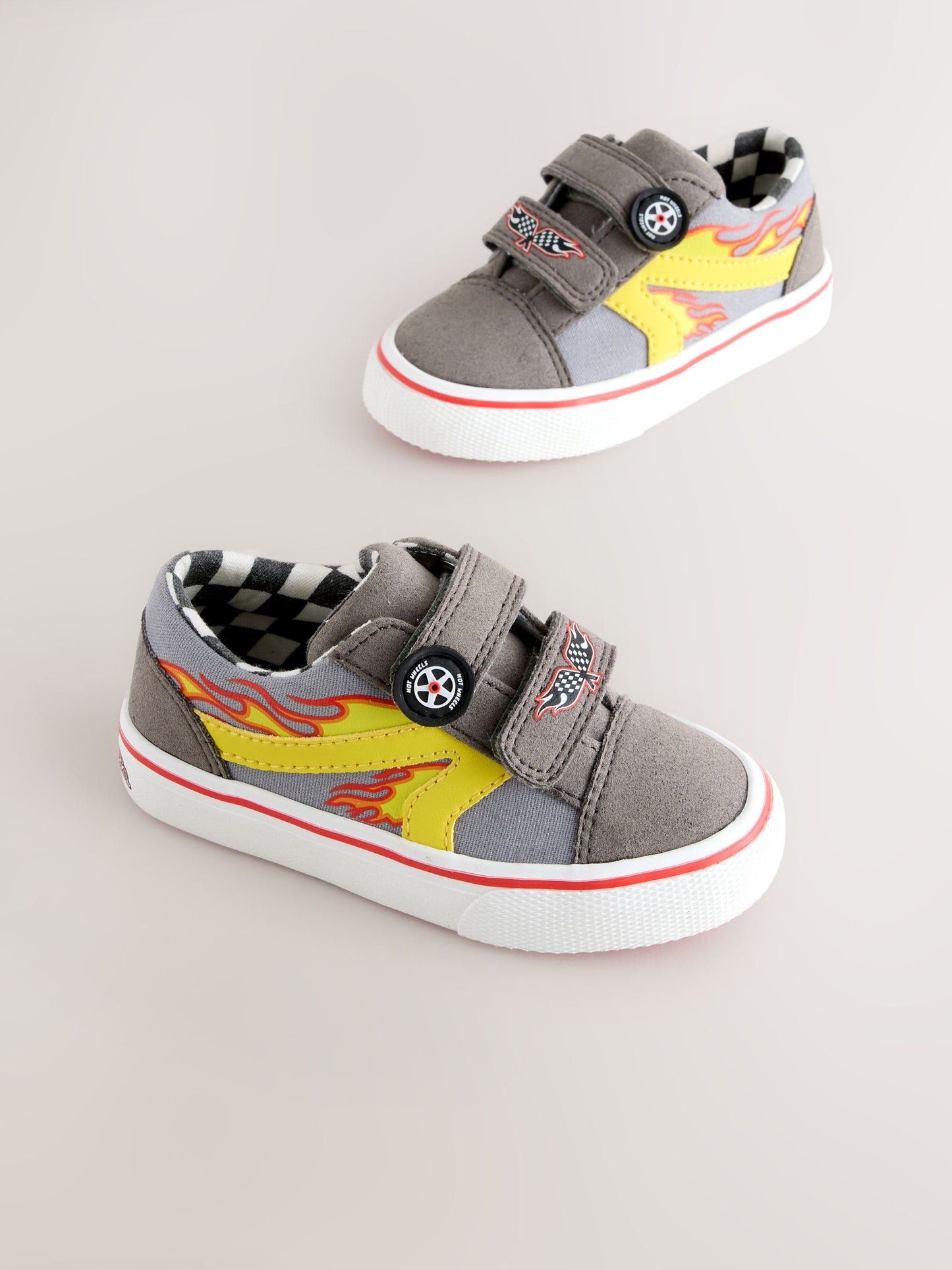 Grey Hot Wheels Touch Fastening Trainers image 4