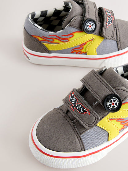 Grey Hot Wheels Touch Fastening Trainers image 8