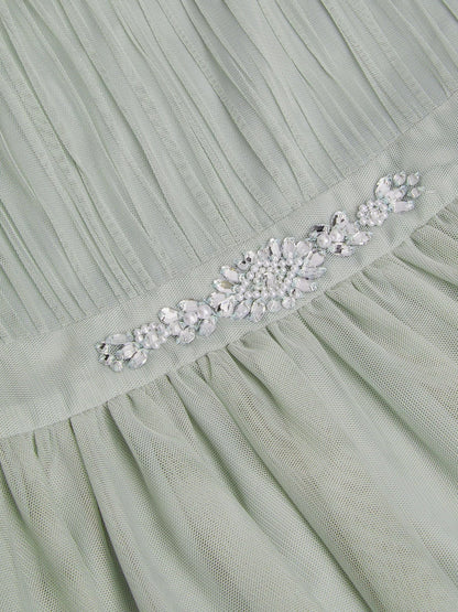 Monsoon Green Penelope Belt Dress image 3