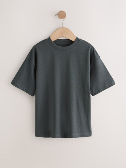 Dsiney Kidz - Navy/Mid Blue/Charcoal/Light Blue Relaxed Fit Short Sleeves T-Shirts 4 Pack (3-16yrs) image 2