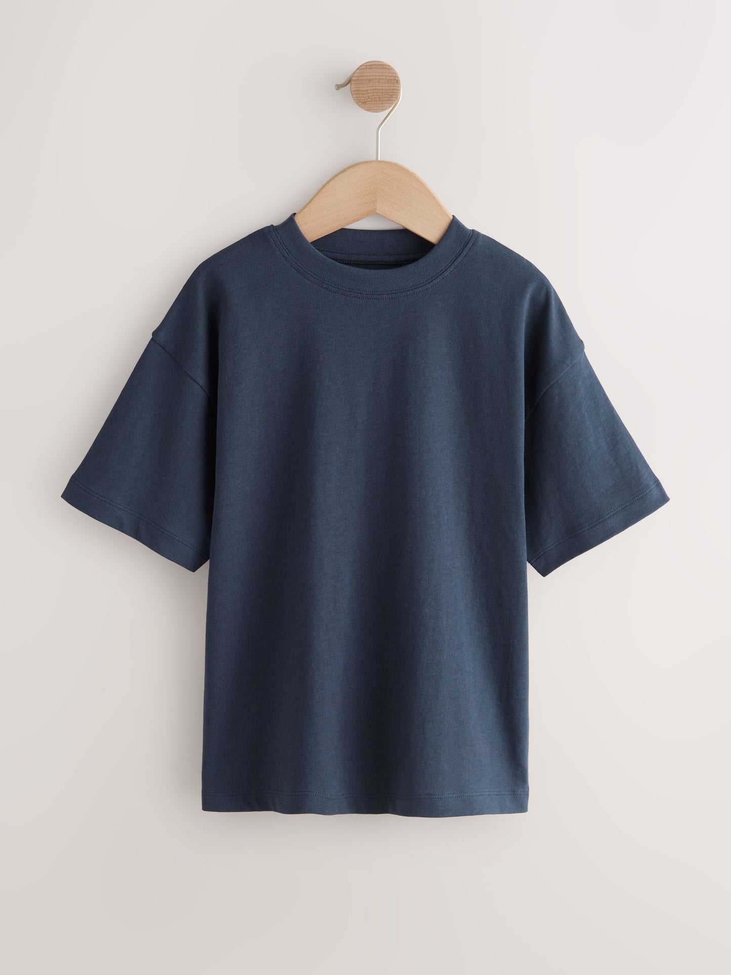Dsiney Kidz - Navy/Mid Blue/Charcoal/Light Blue Relaxed Fit Short Sleeves T-Shirts 4 Pack (3-16yrs) image 3