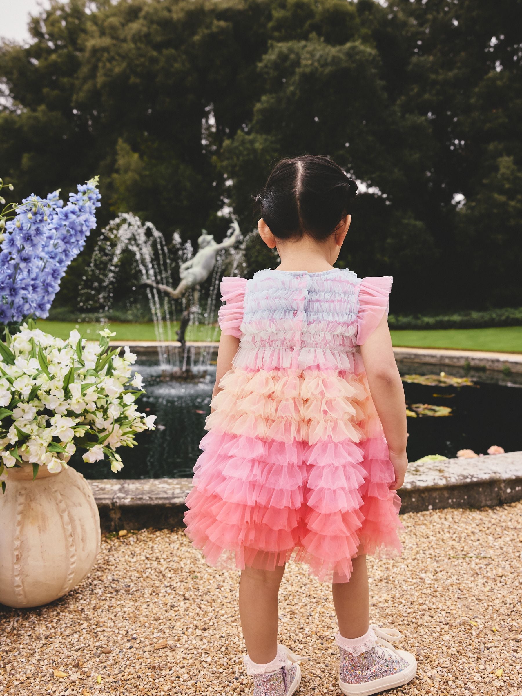 Rainbow Tiered Mesh Party Dress (3mths-8yrs) image 3