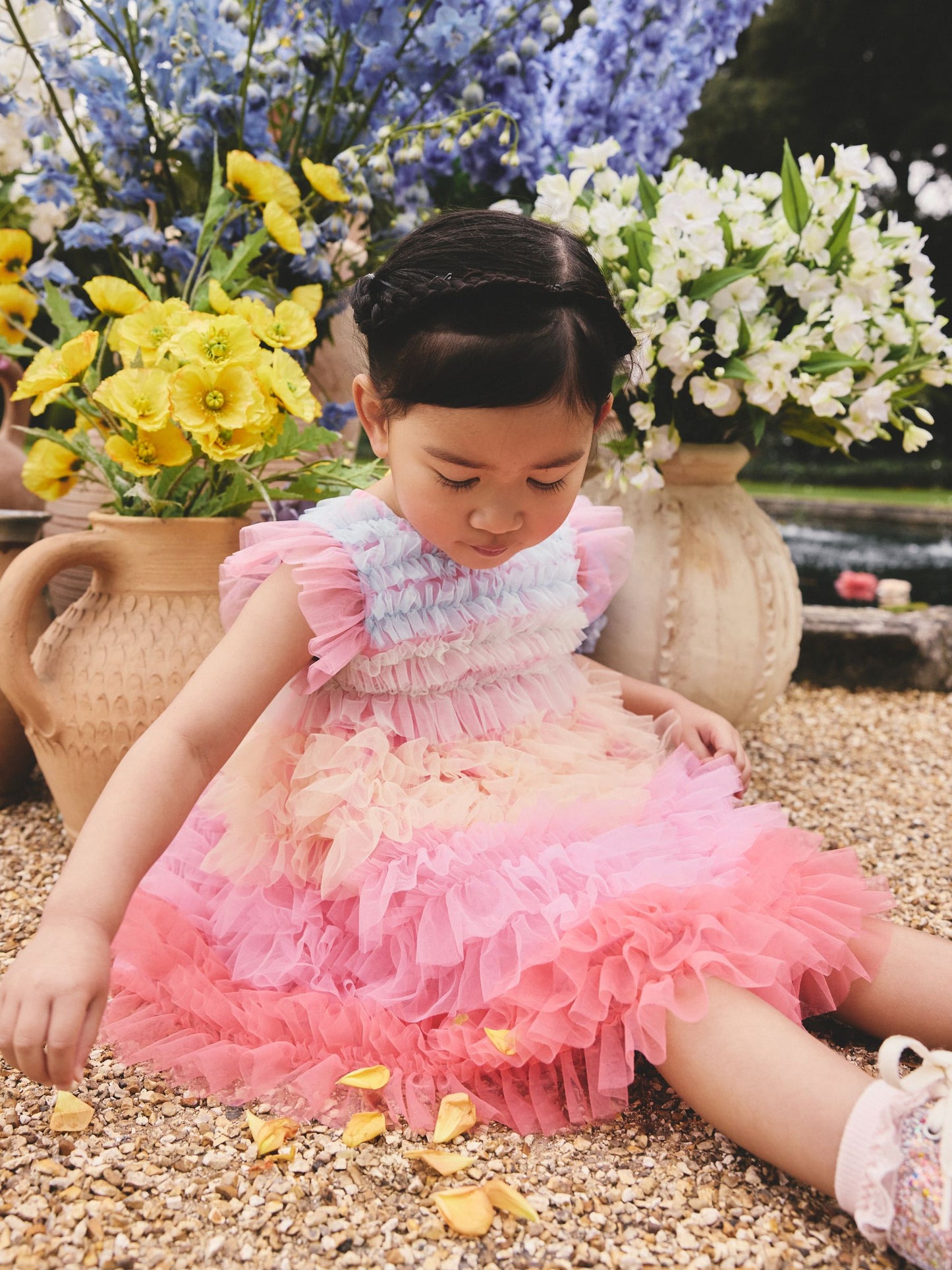 Rainbow Tiered Mesh Party Dress (3mths-8yrs) image 4