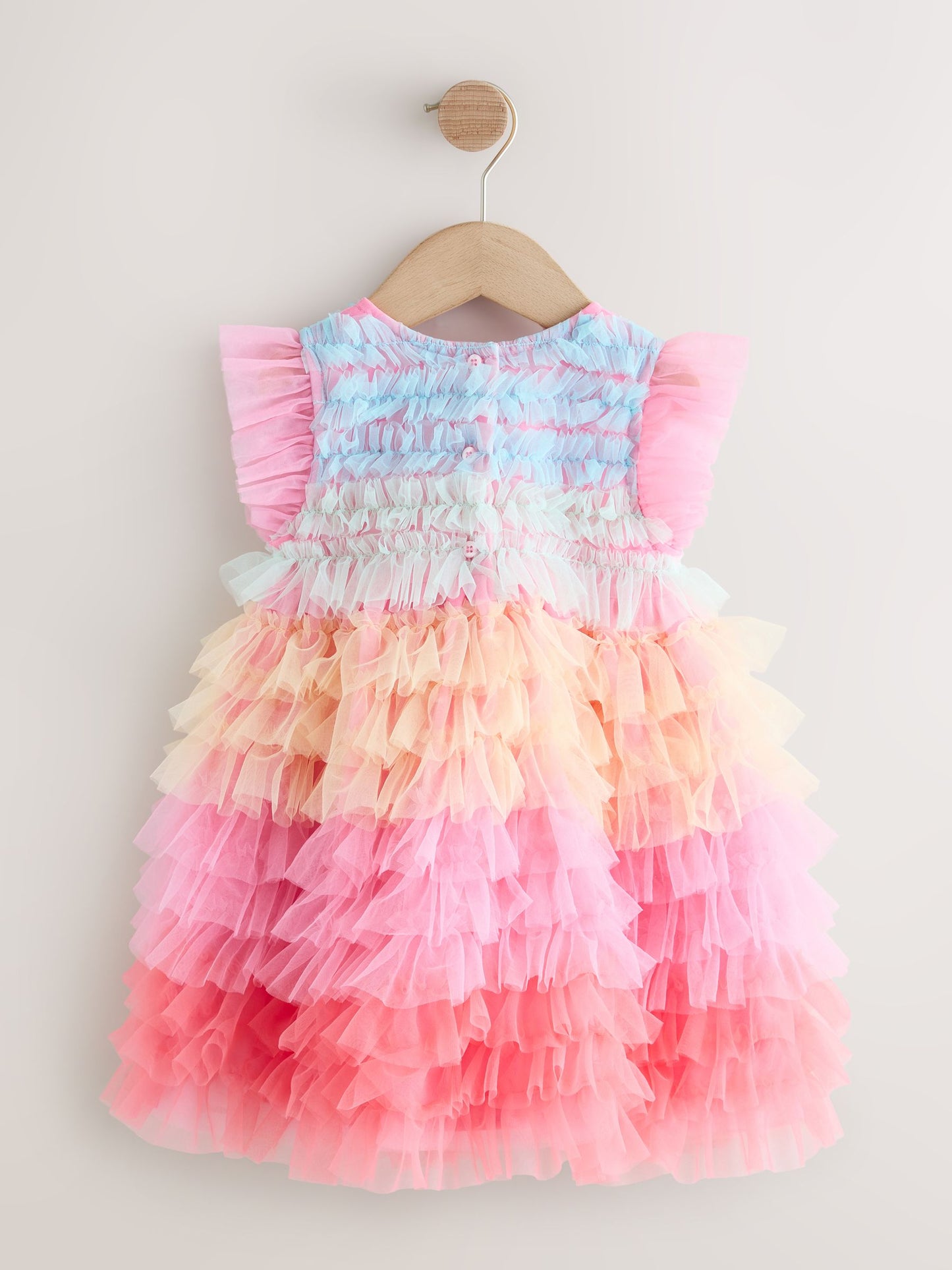 Rainbow Tiered Mesh Party Dress (3mths-8yrs) image 6