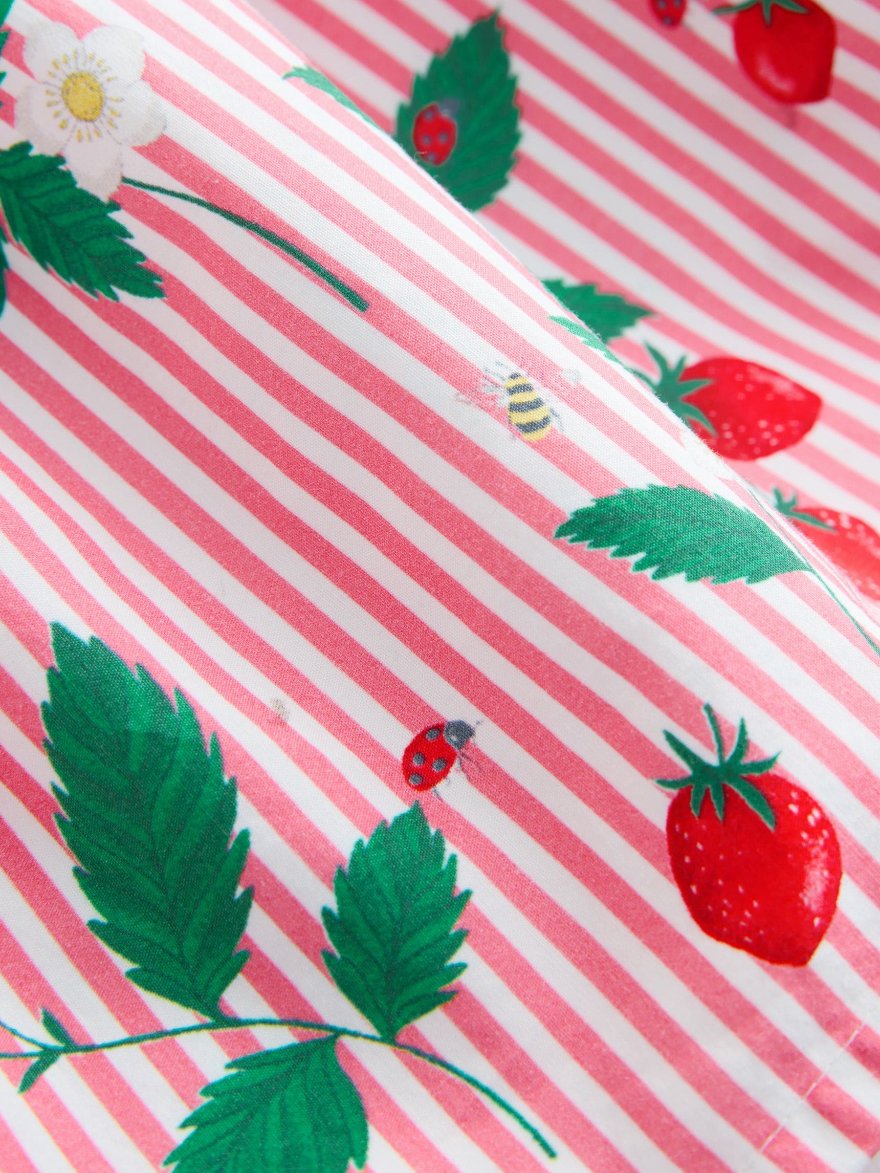 Red Strawberry Stripe Bow Front Prom Dress (3mths-8yrs) image 8