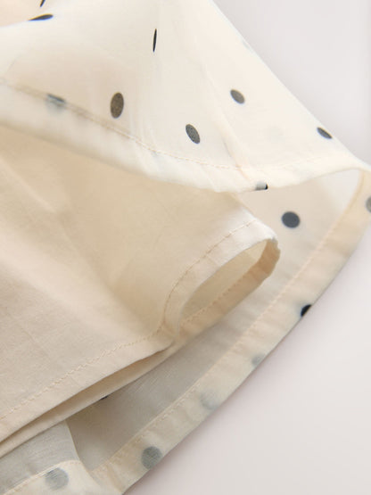 Ecru Spot Bow Dress (3mths-8yrs) image 8