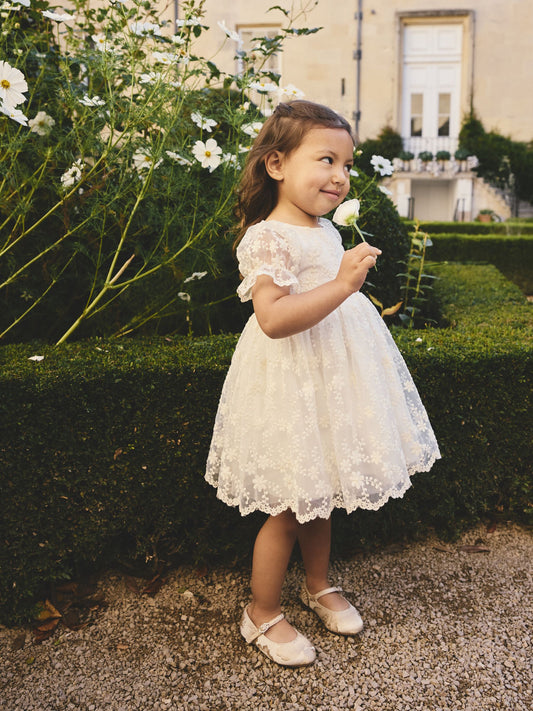 Ivory Embroidered Prom Dress (3mths-8yrs) image 1