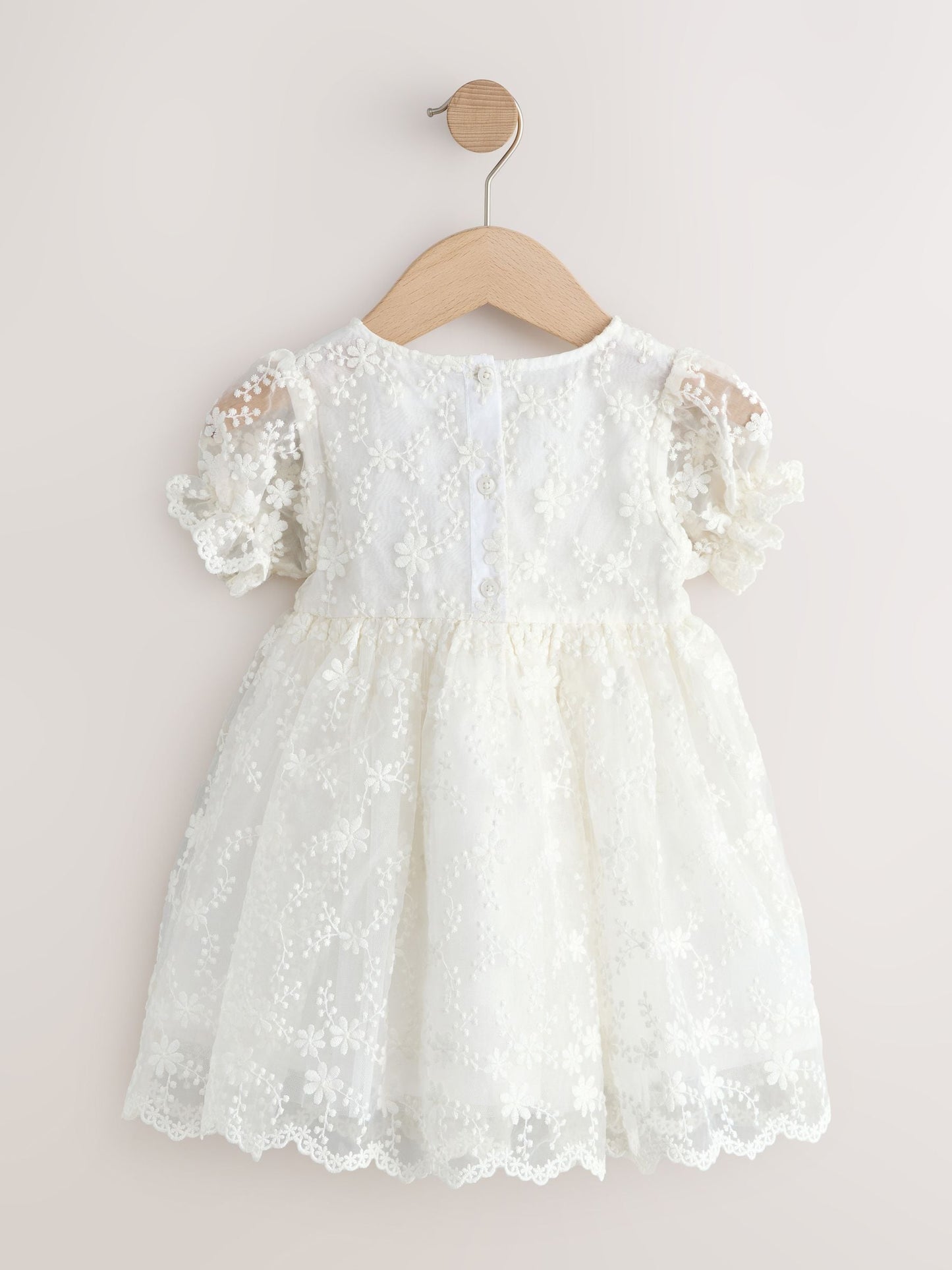 Ivory Embroidered Prom Dress (3mths-8yrs) image 6
