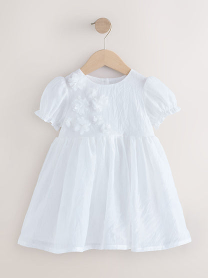 White Flower Corsage Dress (3mths-8yrs) image 4
