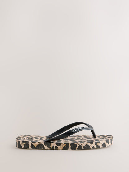 smALLSAINTS Leopard Square Toe Flip Flops - image 2