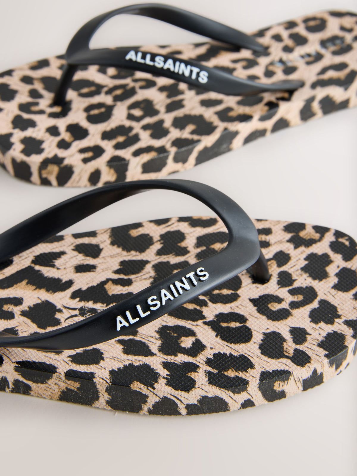 smALLSAINTS Leopard Square Toe Flip Flops - image 3