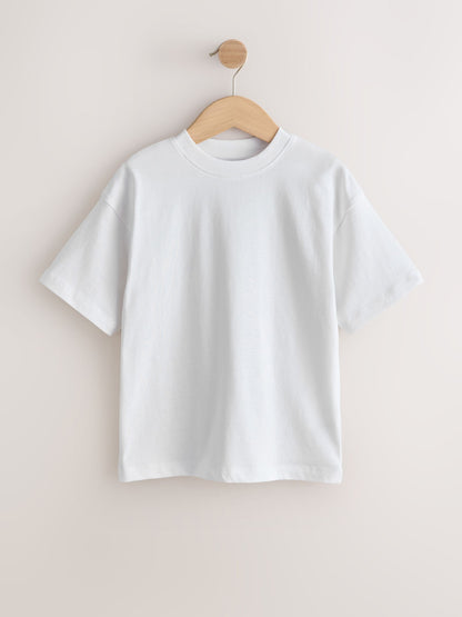 Dsiney Kidz - White/Navy/Green/Orange Relaxed Fit Short Sleeves T-Shirts 4 Pack (3-16yrs) image 4