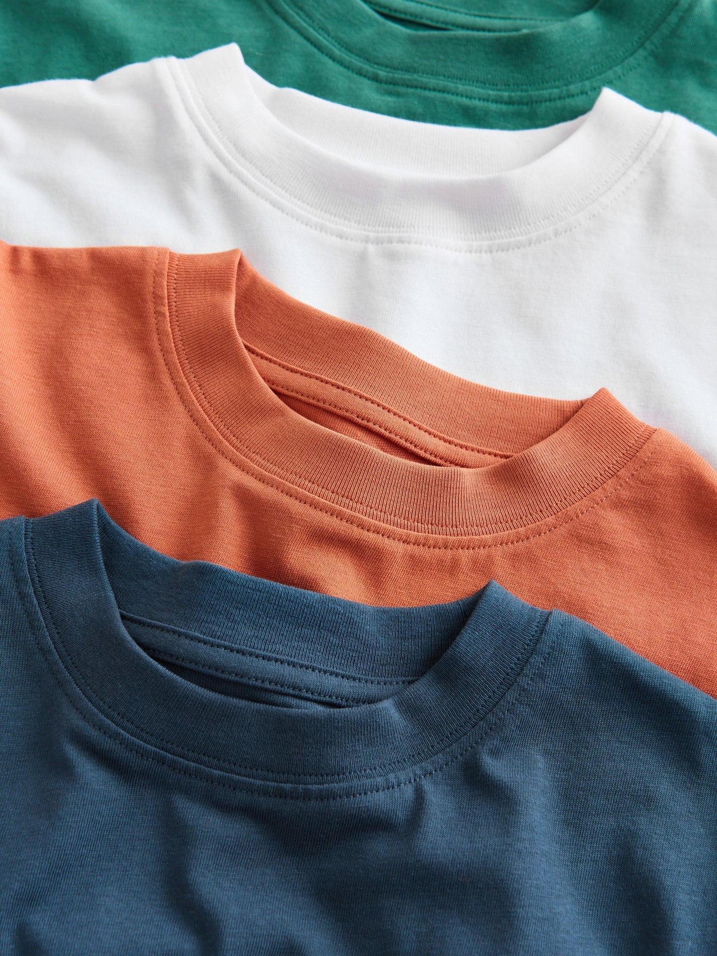 Dsiney Kidz - White/Navy/Green/Orange Relaxed Fit Short Sleeves T-Shirts 4 Pack (3-16yrs) image 8