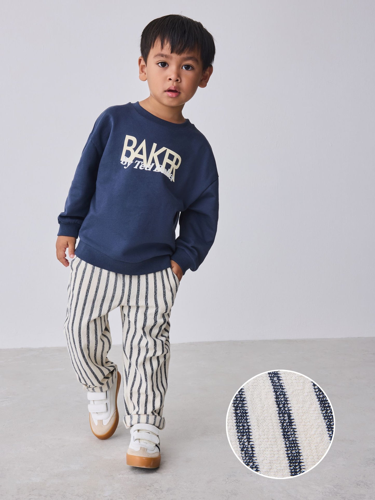 Dsiney Kidz - Baker by Ted Baker Sweatshirt and Striped Trousers Set image 1