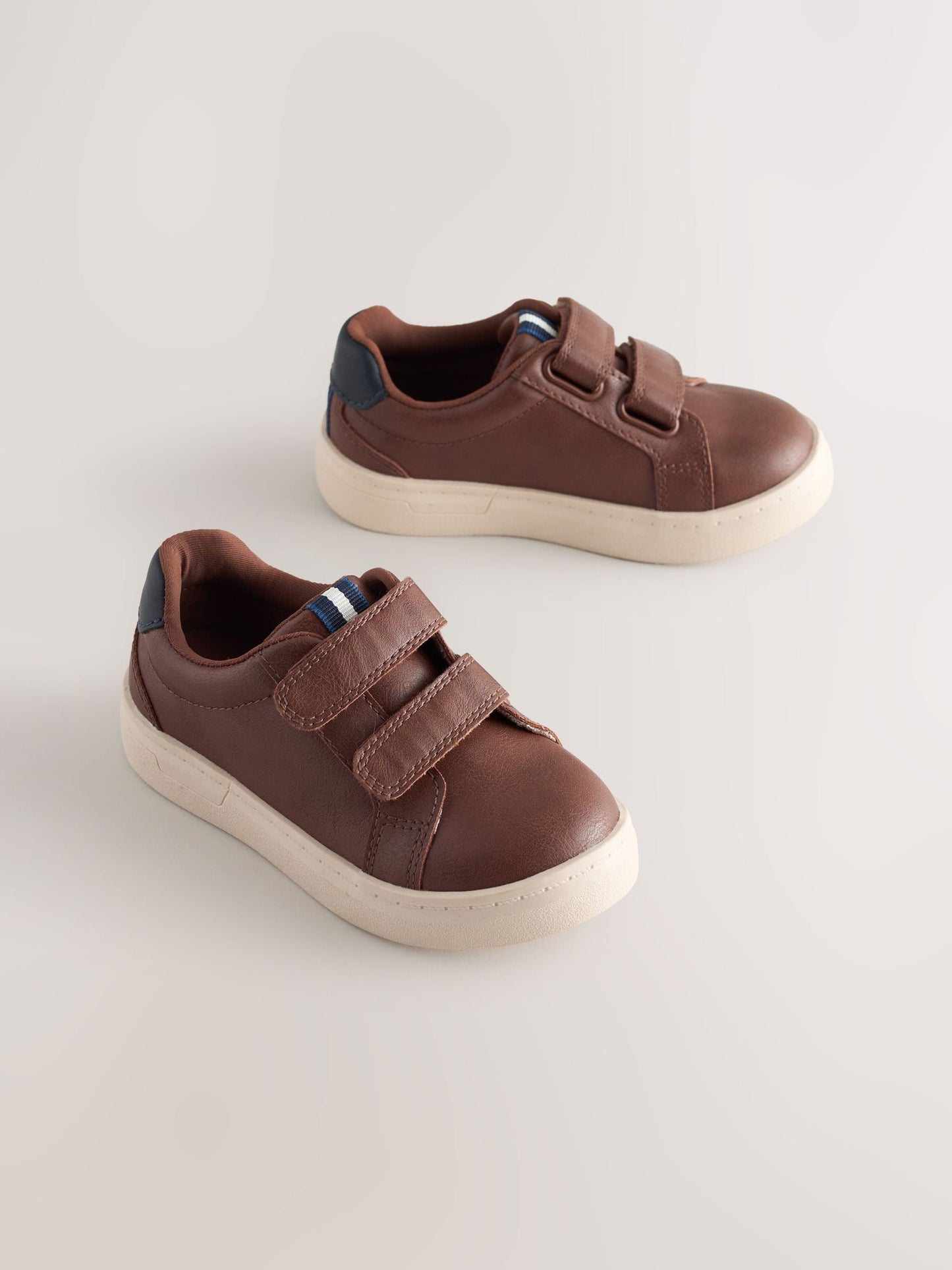 Tan Brown Touch Fastening Shoes image 2