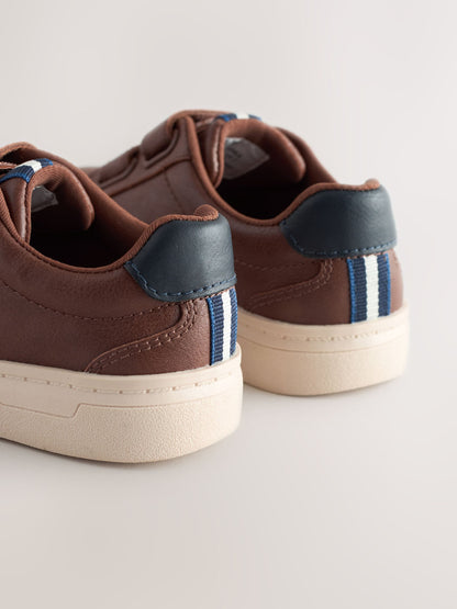 Tan Brown Touch Fastening Shoes image 6