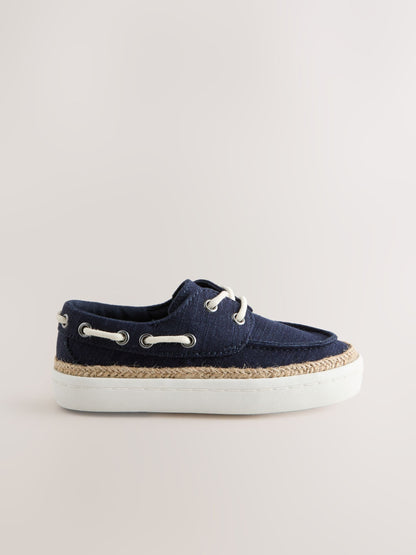 Navy Boat Shoes image 2