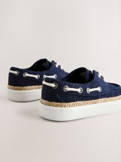 Navy Boat Shoes image 4