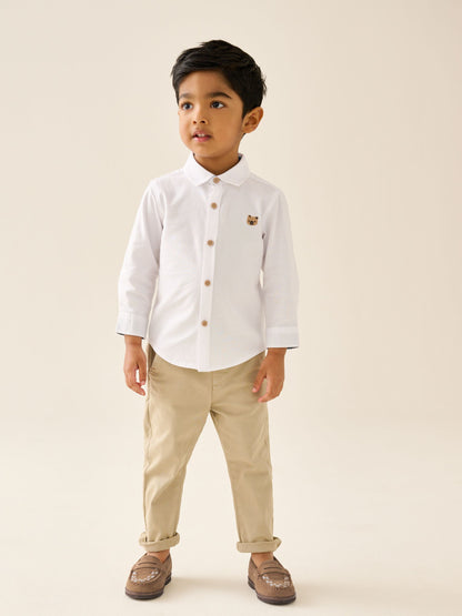 Tan Brown Standard Fit (F) Leather Loafers image 5