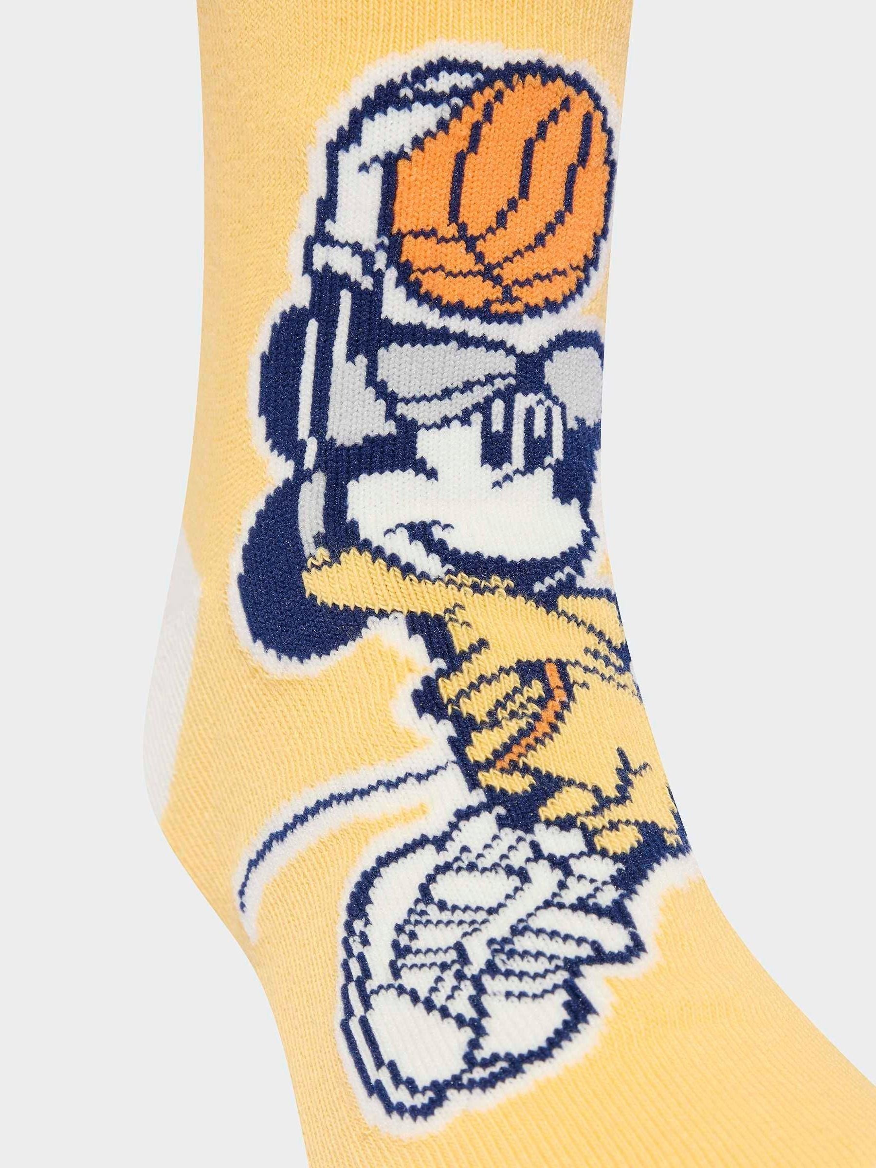 adidas Blue Little Kids Disney Mickey Mouse Crew Socks 3 Pack image 3