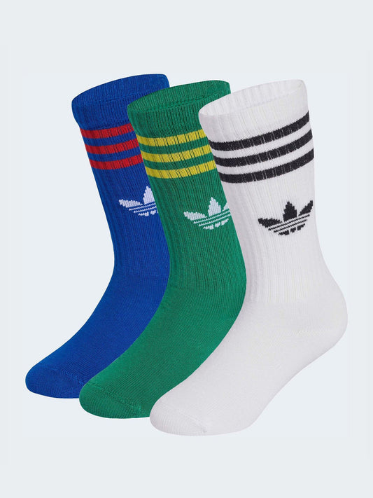adidas Originals Blue 3 Pack Crew Socks image 1