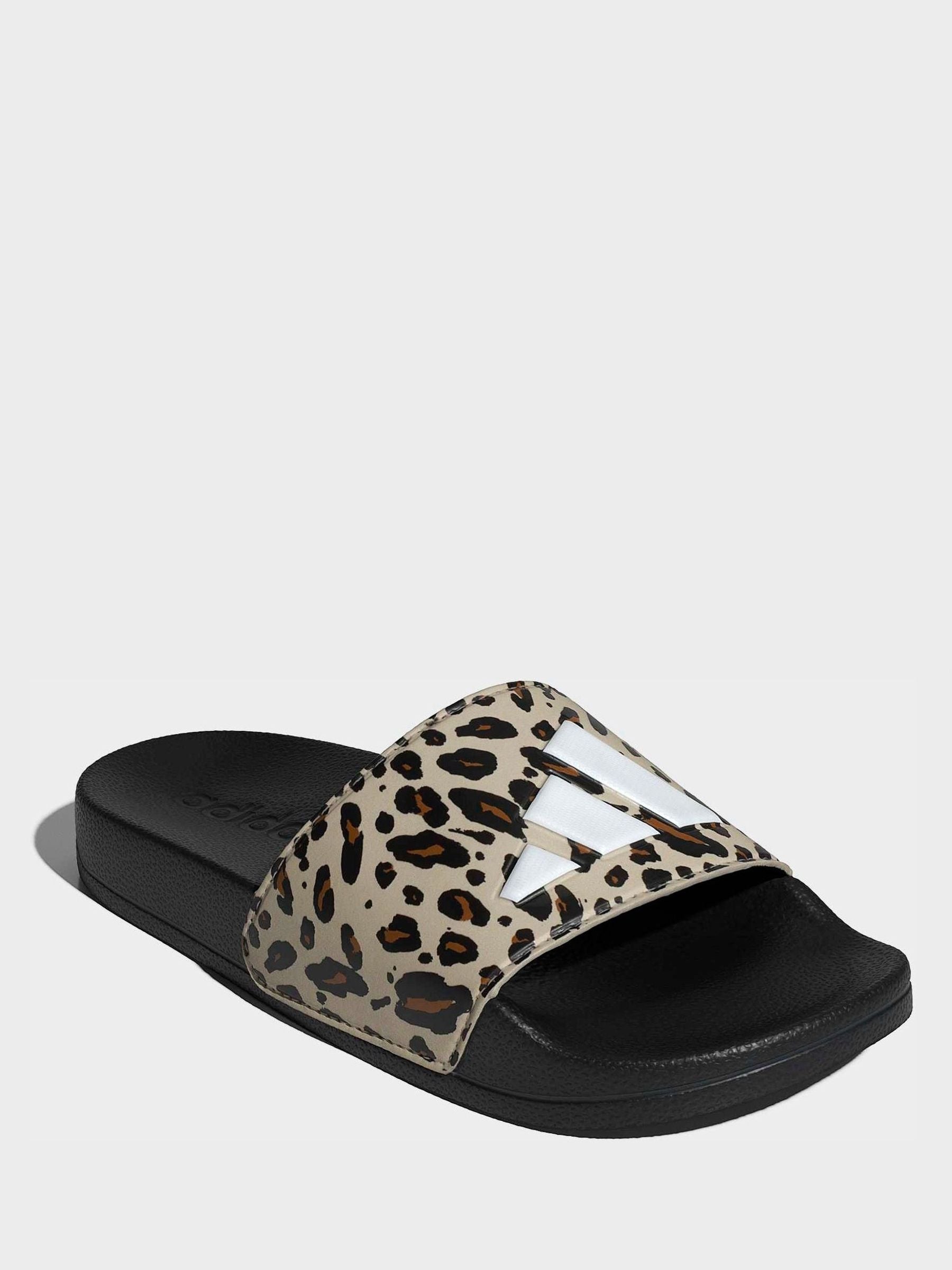 adidas Brown Adilette Logo Kids Sandals image 1