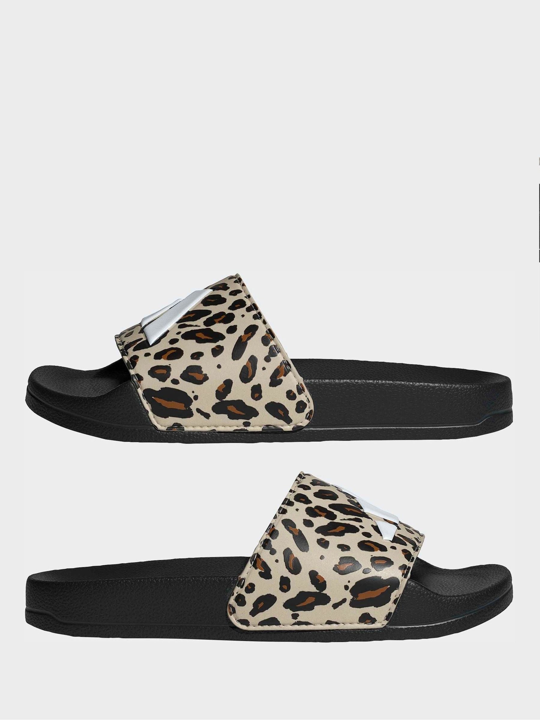 adidas Brown Adilette Logo Kids Sandals image 6