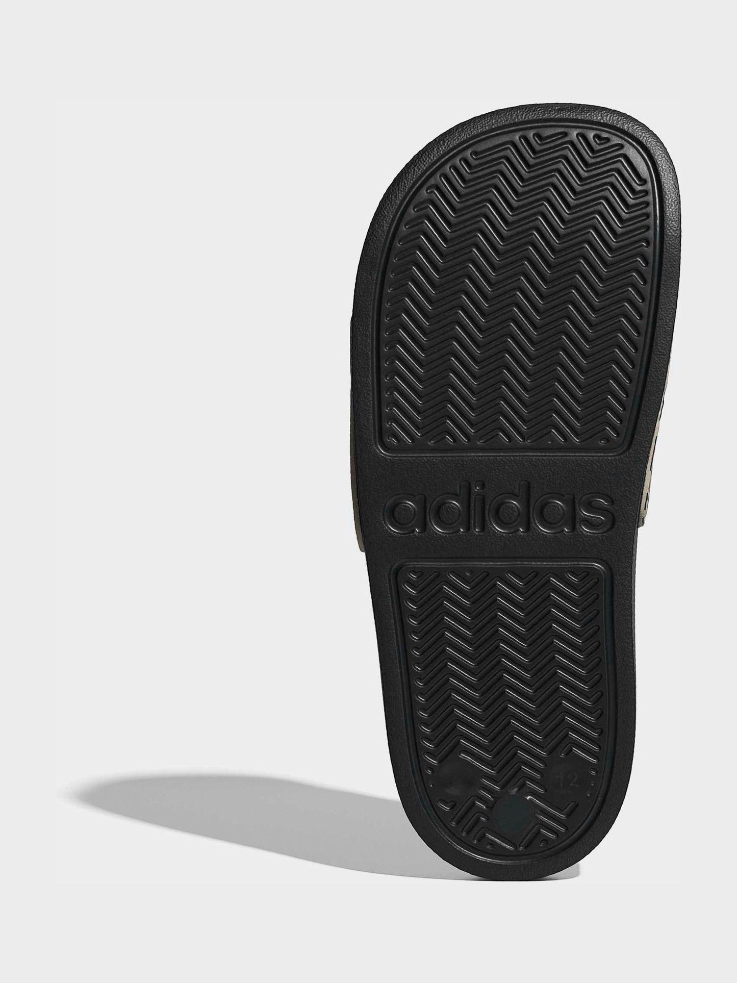 adidas Brown Adilette Logo Kids Sandals image 8