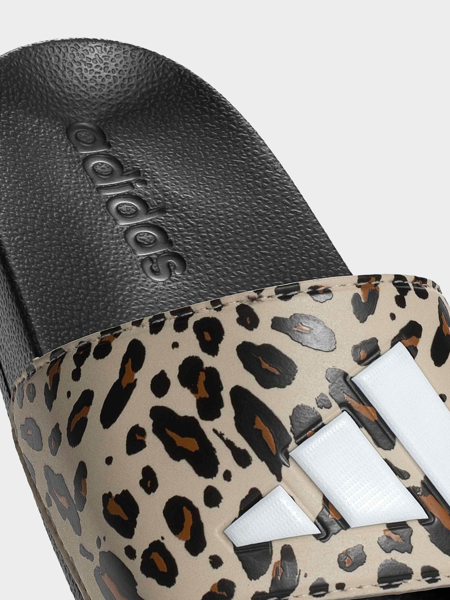 adidas Brown Adilette Logo Kids Sandals image 9