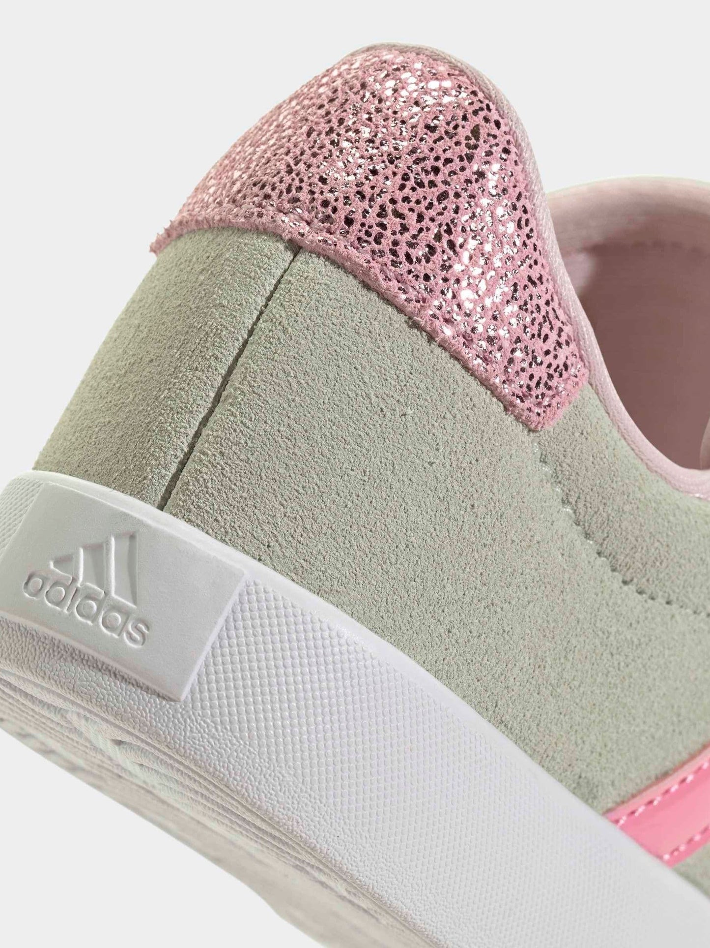 adidas Green VL Court 3.0 Elastic Lace Kids Trainers image 7