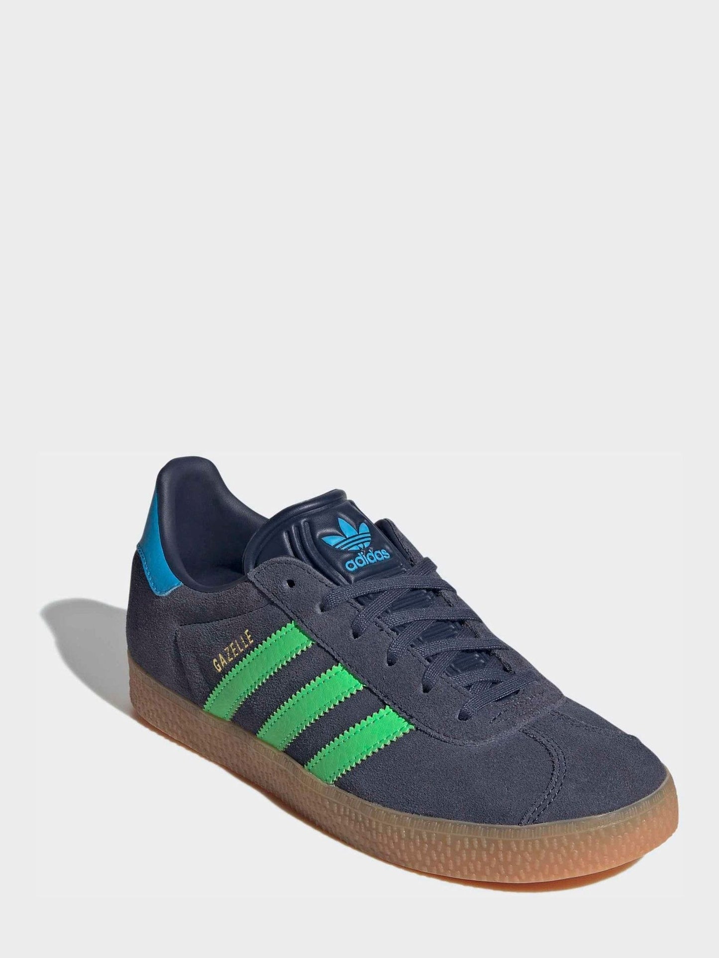adidas Originals Blue/Green Junior Gazelle Trainers image 1
