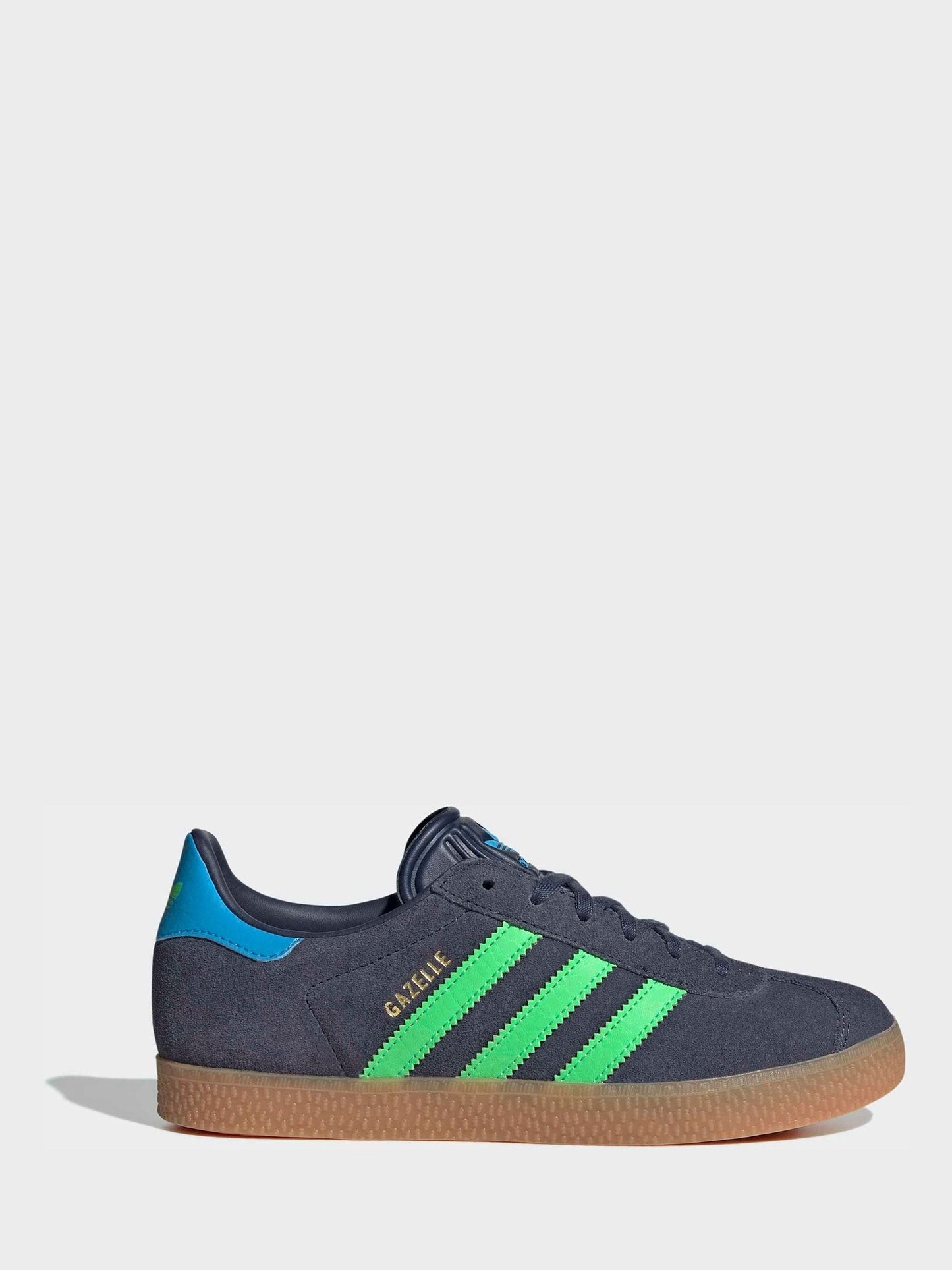 adidas Originals Blue/Green Junior Gazelle Trainers image 3