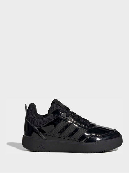 adidas Patent Black Lace Up Tensaur Sport 3.0 Junior Trainers image 1