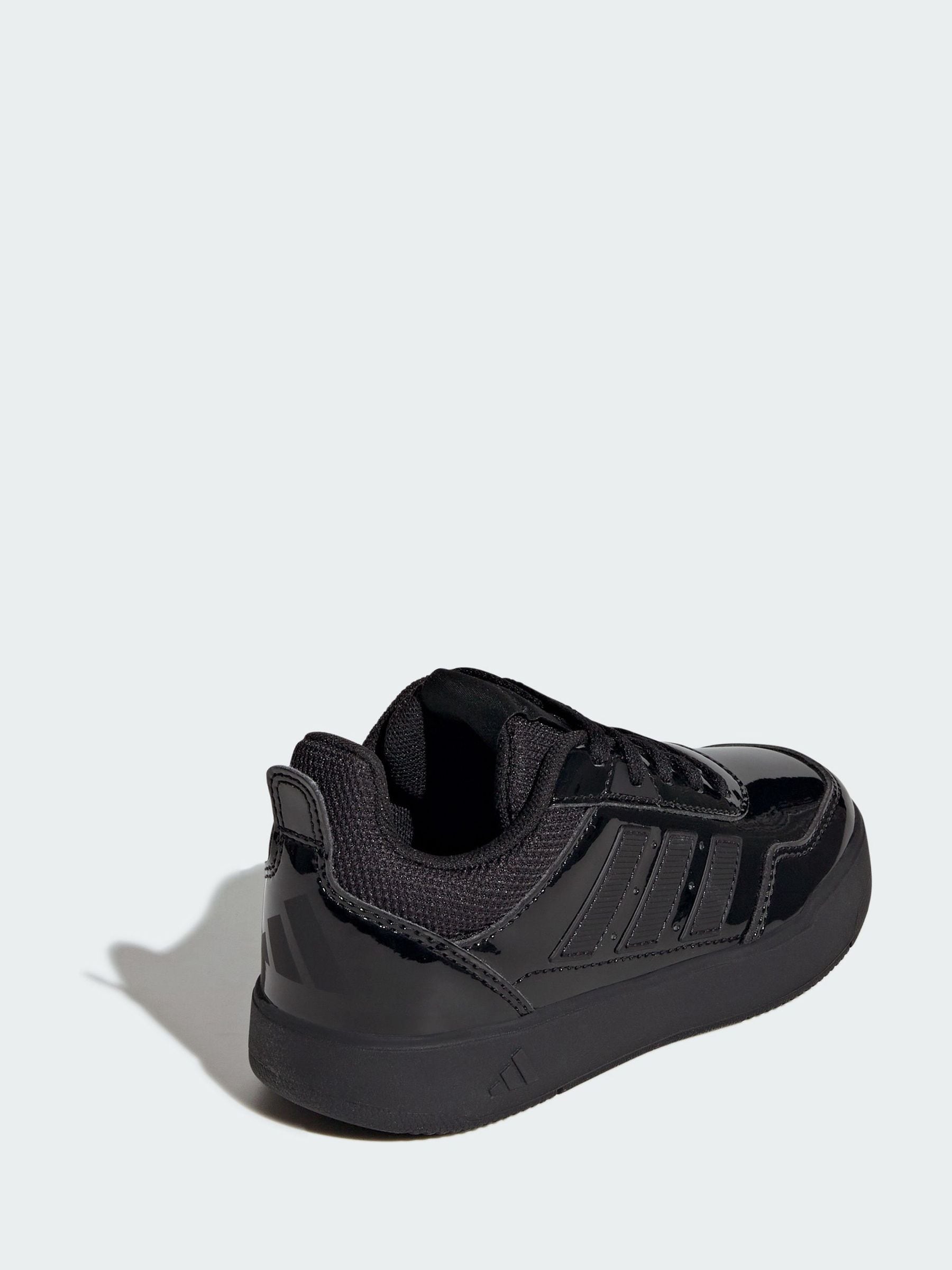 adidas Patent Black Lace Up Tensaur Sport 3.0 Junior Trainers image 11