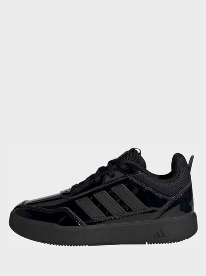adidas Patent Black Lace Up Tensaur Sport 3.0 Junior Trainers image 12