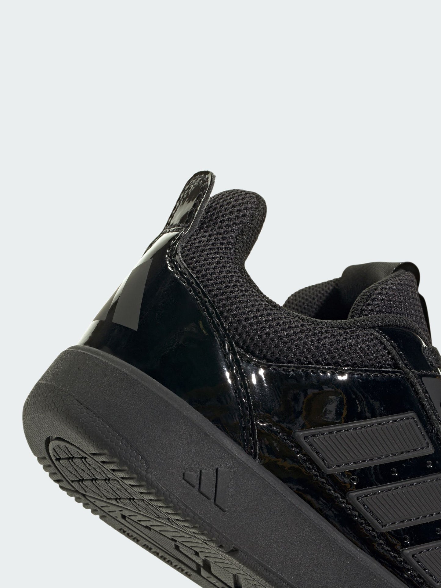 adidas Patent Black Lace Up Tensaur Sport 3.0 Junior Trainers image 14
