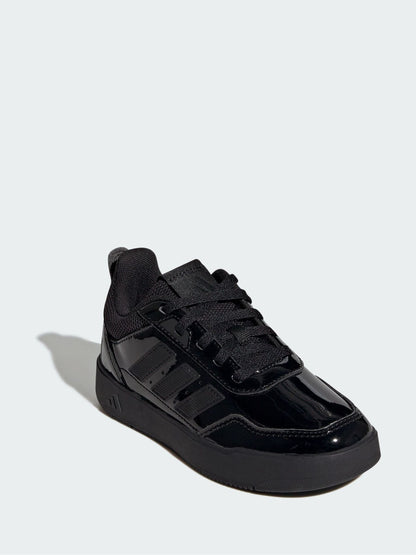adidas Patent Black Lace Up Tensaur Sport 3.0 Junior Trainers image 6